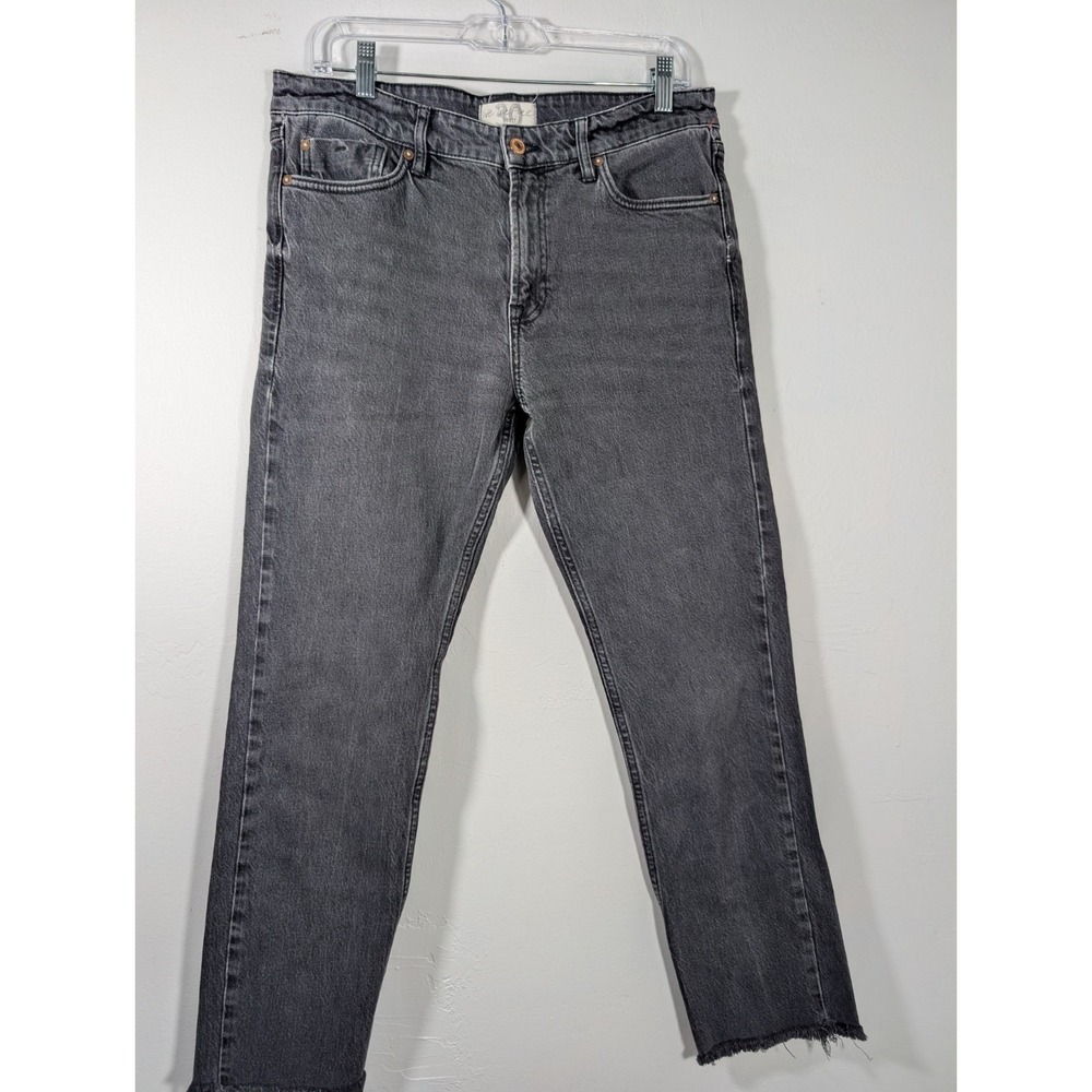 We The Free Skinny Jeans Size 30 High Rise Stretch Distressed Denim Faded Black